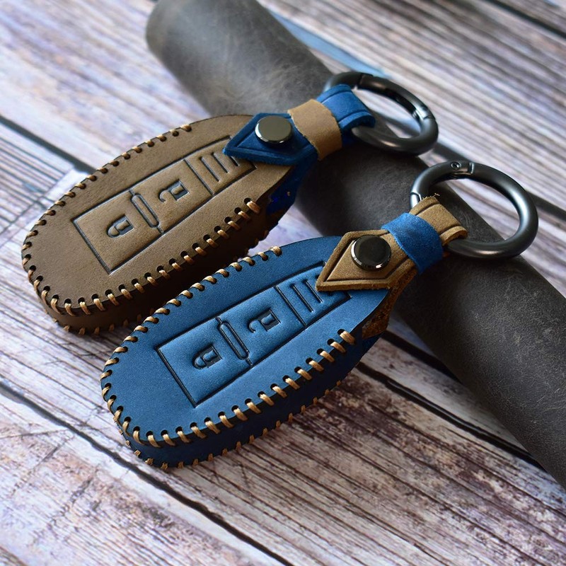 [SANRILY] Suzuki SX-4 S-CROSS Smart Key Case, Leather, Key Cover,