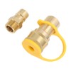 KIMISS Gas Quick Connect Adapter Kit 3 Piece Set Brass