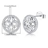 Sterling Silver Stud Earrings Charms Love Knot Hypoallergenic Fashion Jewelry