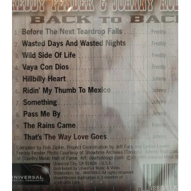 Back to Back by Freddy Fender & Johnny Rodriguez CD [Universal Special Product]