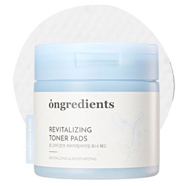 ONGREDIENTS Almohadillas de tóner revitalizantes, hojas de almohadilla de doble textura, niacinamida, pantenol, extracto de guisante de mariposa, para tonificar y exfoliar suavemente, todo tipo de piel, vegano, cuidado de la piel coreano (60 almohadillas)