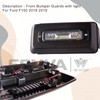 WXQP Front Bumper Insert Lights Guards Bumper Caps Cover with