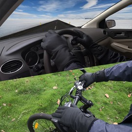 LPCRILLY Flexible Electric Heated Gloves, Hand Wear for Arthritis Hands,Ultra-thin Hand Warmer Gloves Screen Touchable (Small)