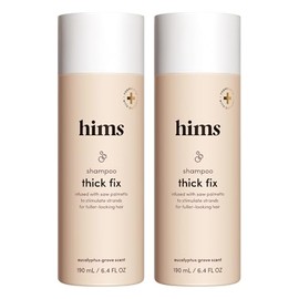 Hims Thick Fix Shampoo - Saw Palmetto para un crecimiento y engrosamiento saludable del cabello, limpieza del cuero cabelludo, vegano, sin sulfatos y 