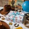 LeZakaa Cowboy Birthday Wrapping Paper Roll for Boys Kids Teens,