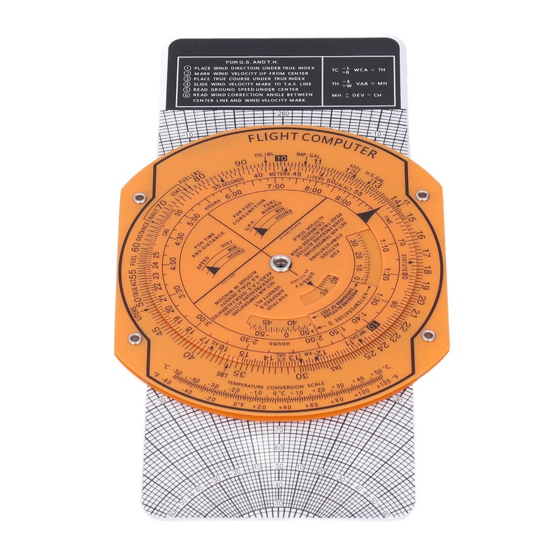 Flight Computer Aviation Pilot Flight Calculator Plastic Military Navigation Training