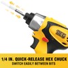 12V Cordless Impact Driver Kit, DEGLASERS 1/4-inch Hex,4 Speed Brushless