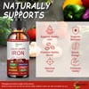Iron Supplement Liquid Drops, High Absorption Iron Supplement for Women