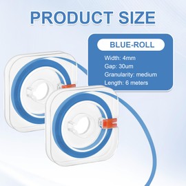 2 Rolls of Tooth Sandpaper, Tooth Sandpaper for Spaces, Tooth Polishing Strips, Deep Cleaning of Teeth, Lightweight and Portable, Show Confidence Smile, for Your Oral Health Protection