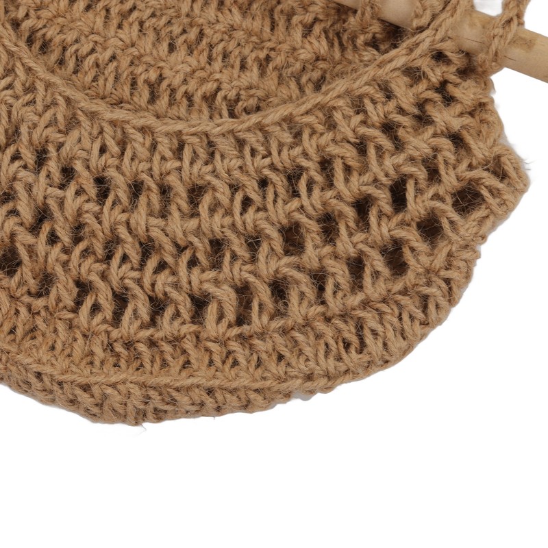 Hanging Fruit Basket 3 Tier Wall Mounted Handcraft Hemp Rope