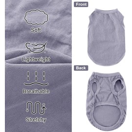 Cooling Vest for Dogs, Cooling Vest for Small Dogs, Cool and Comfortable Dog Vest for Summer, Suitable for Small and Medium Dogs, Grey, M