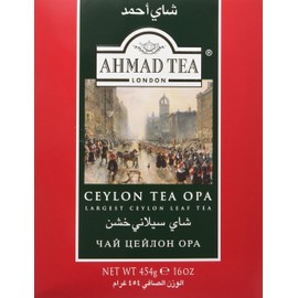 Ahmad Tea Black Tea, Ceylon Opa Loose Leaf, 454g - Caffeinated & Sugar-Free