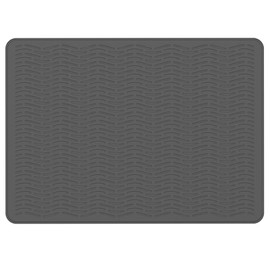 Food Grade Stove Top Covers for Electric Stove & Ceramic, Silica Stove Top Protector, Thick Induction Foldable Stove Cover, Glass Cooktop Covers, Heat Resistant Range Dish Drying Mat (Grey)