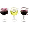 Kurt Adler 2-1/2-Inch 2-3/4-Inch Glass Wine Cup Ornament, Set of