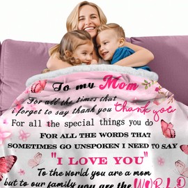 Christmas Birthday Gifts for Mom from Daughter/Son,Mom Birthday Gifts Sherpa Wearable Blanket Hoodie,Mother Birthday Gifts,Mom Blanket Hoodies for Women,Best Gifts for Expectant Moms,70.8" X 47.3"