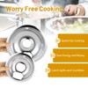 4 Pack Chrome Drip Pans, Compatible with Whirpool Kenmore Frigirate