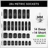 SWANLAKE GARDEN TOOLS 3/8'' Drive Impact Socket Set, 50-Piece Standard