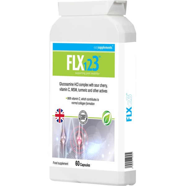 FLX 123 - Vitamin C, Turmeric, Glucosamine, Ginseng, Rosehip, Ginger