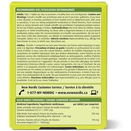 New Nordic Active Liver | Daily Detox & Repair Supplement | Milk Thistle, Artichoke & Turmeric | Swedish Made | 30 Count (Pack of 1)