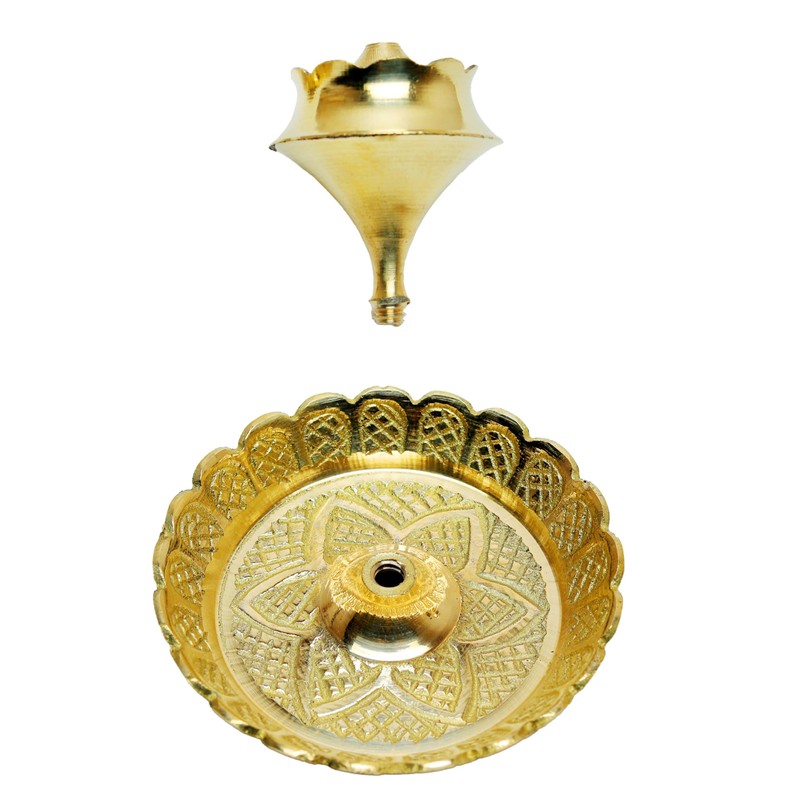 Brass Incense Holder Lotus Stick Incense Burner and Cone Incense