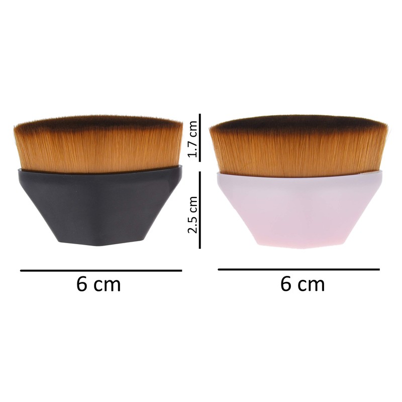 Diamond Shield Powder Foundation Brush - Flat Top Kabuki Makeup