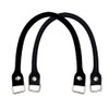 f-min Genuine Leather, Double Layer Leather, Black with D Can,