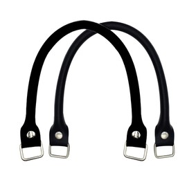 f-min Genuine Leather, Double Layer Leather, Black with D Can, Bag Handle, Detachable Handle, Handle Removable, Bag Handle, 15.0 inches (38 cm), 50.6 inches (60 cm), Black, Bag Handle, For Repairing