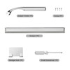 Shower Squeegee for Glass Doors, Stainless Steel Shower Squeegee for