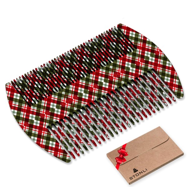 STONLI Metal Beard & Moustache Comb for Men – Compact