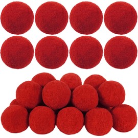levylisa 20 Pieces Red Pom Poms Balls 2 Inch for DIY Craft Valentines Day Costume Supplies Party Decorations