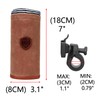 TOURBON Canvas and Leather Bike Bottle Holder Bicycle Drinks Cup