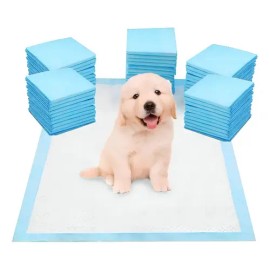 100 Pañales Tapete Entrenador Perro Almohadillas 33x45 Cm Azul                                                                                        