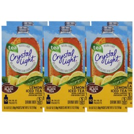 Crystal Light Iced Tea On The Go with Lemon, 10-Count, 0.7-Ounce Packages (Pack of 6)