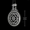 Pewter Celtic Knot Warrior Shield Pendant Necklace