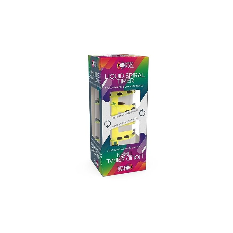Funtime Gifts Liquid Spiral Timer, Yellow, Black, 14 cm