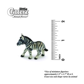 Little Critterz Zebra Zania - White and Black Home Decor Animal Miniature Porcelain Figurine