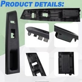 HOFQDD Front Armrest Upper Panel Right Passenger Side Fit for 2012-2014 Toyota Yaris Replaces Door Window Switch Bezel Trim Window Control Panel Cover 74231-52650-C0