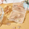 Beebeecraft 1 Box 8Pcs 4 Style Bee Charms 18K Gold