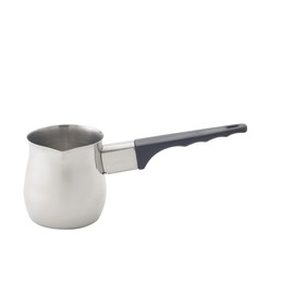 Fino Stainless Steel Turkish Coffee Pot - Professional 18/8 Warmer for Stovetop Coffee, Milk, Tea, Hot Chocolate - Delicious Daily Beverages - 6-Ounce