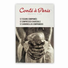 Conte Compressed Charcoal X12 Assorted