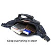 Riñonera grande de piel auténtica, impermeable, de alta calidad, bandolera,