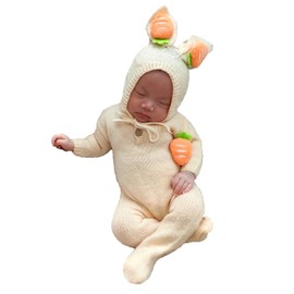 CUTEBBPHOTO Newborn Baby Photography Bodysuits Outfits Boy Girl Infant Photo Crochet Romper Knitted Outfit (bunny5)