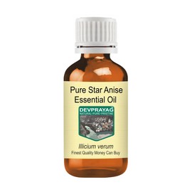 Devprayag Pure Star Anise Essential Oil (lllicium verum) Natural Therapeutic Grade Steam Distilled 30ml (1 oz)