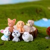 12 Pcs Dog Figures for Kids, Animal Toys Set Cake