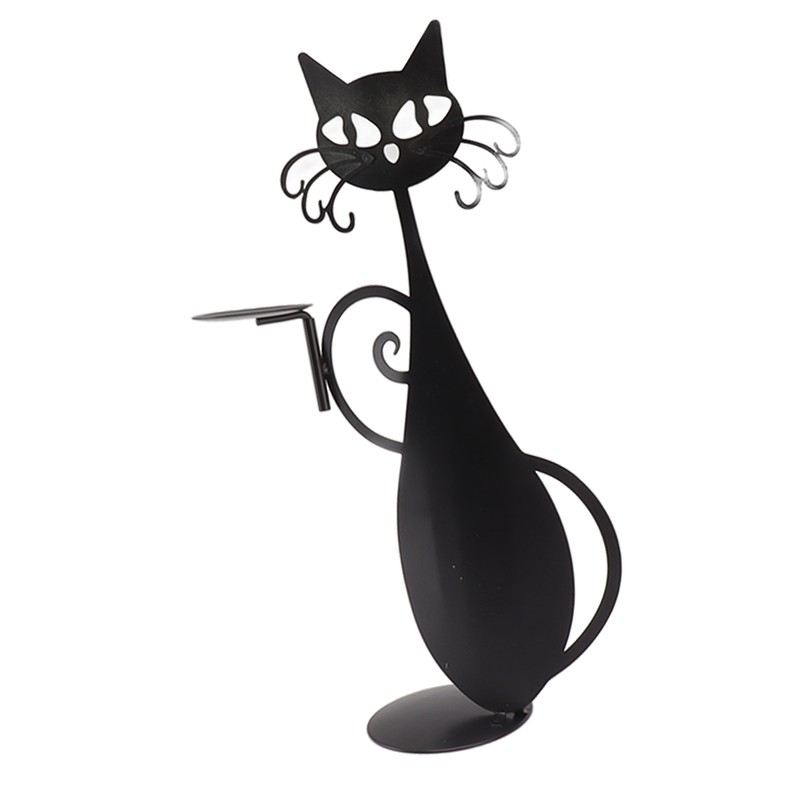 Home Decor Candlestick Durable Cat Candle Holder Decorative Candlestick Holder