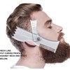 Beard Stencils with Comb and Ruler for Goatee, Sideburns, Neckline,