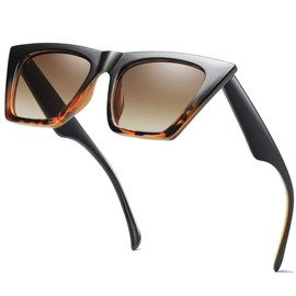 aisswzber AISSWZBEER Retro Square Cat Eye Sunglasses for Women Fashion Trendy Style UV400 Protection