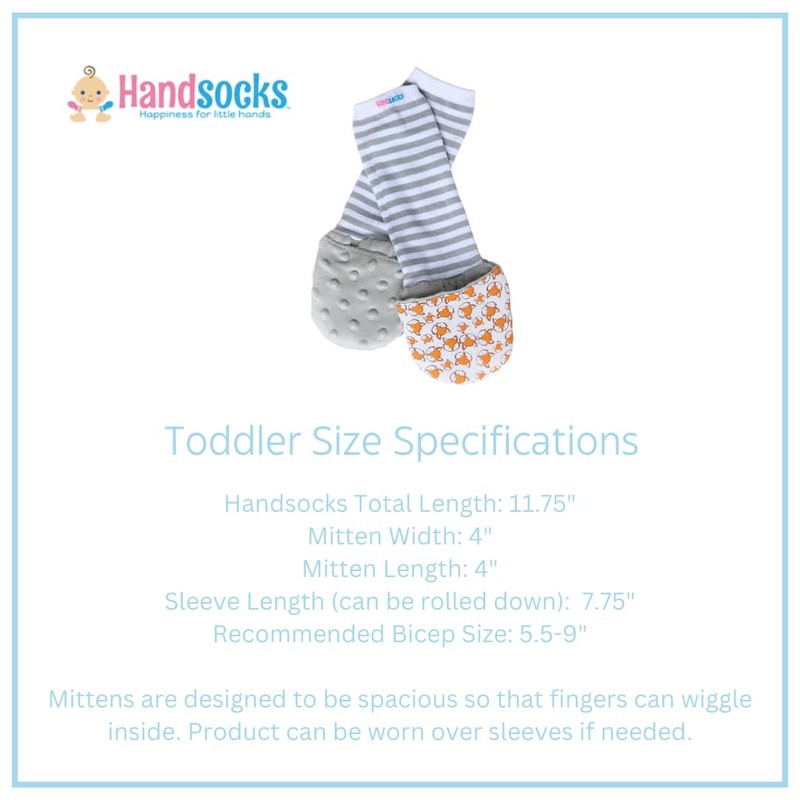 Handsocks Plushy Stay On Strap-Free No-Scratch & Warmth Mittens (Toddler