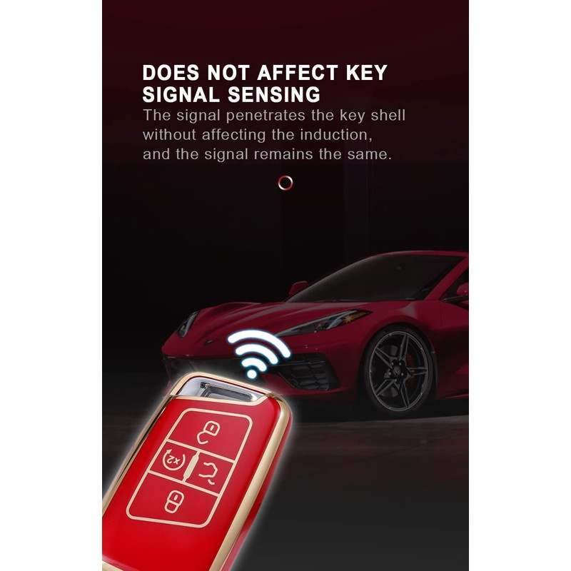 TECART Key Fob Cover Fit for VW Tiguan Atlas Jetta