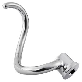 Lawenme 6 QT Dough Hook for KitchenAid Mixer, Stainless Steel Spiral Dough Hook Attachment for KitchenAid 5.5-6 Quart Bowl-Lift Stand Mixers, Fits Models KV25G0X, KP26M1X, Pro 600 Series